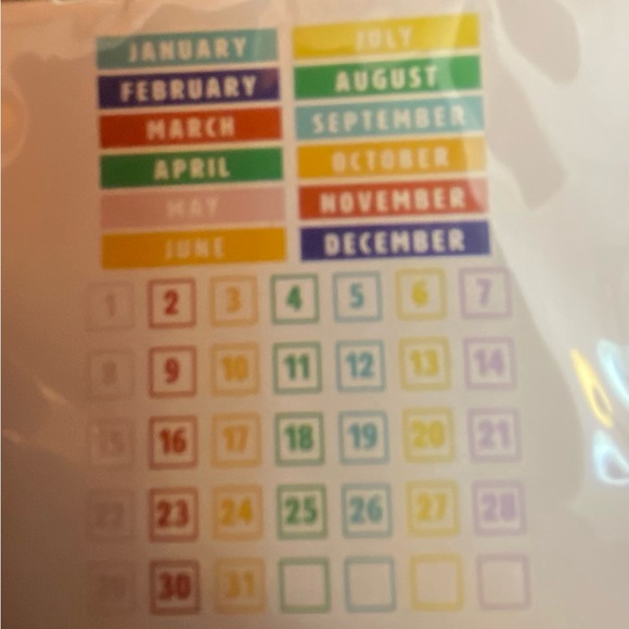 New in Package 47 piece Teacher Monthly Calendar Pack - Picture 1 of 3